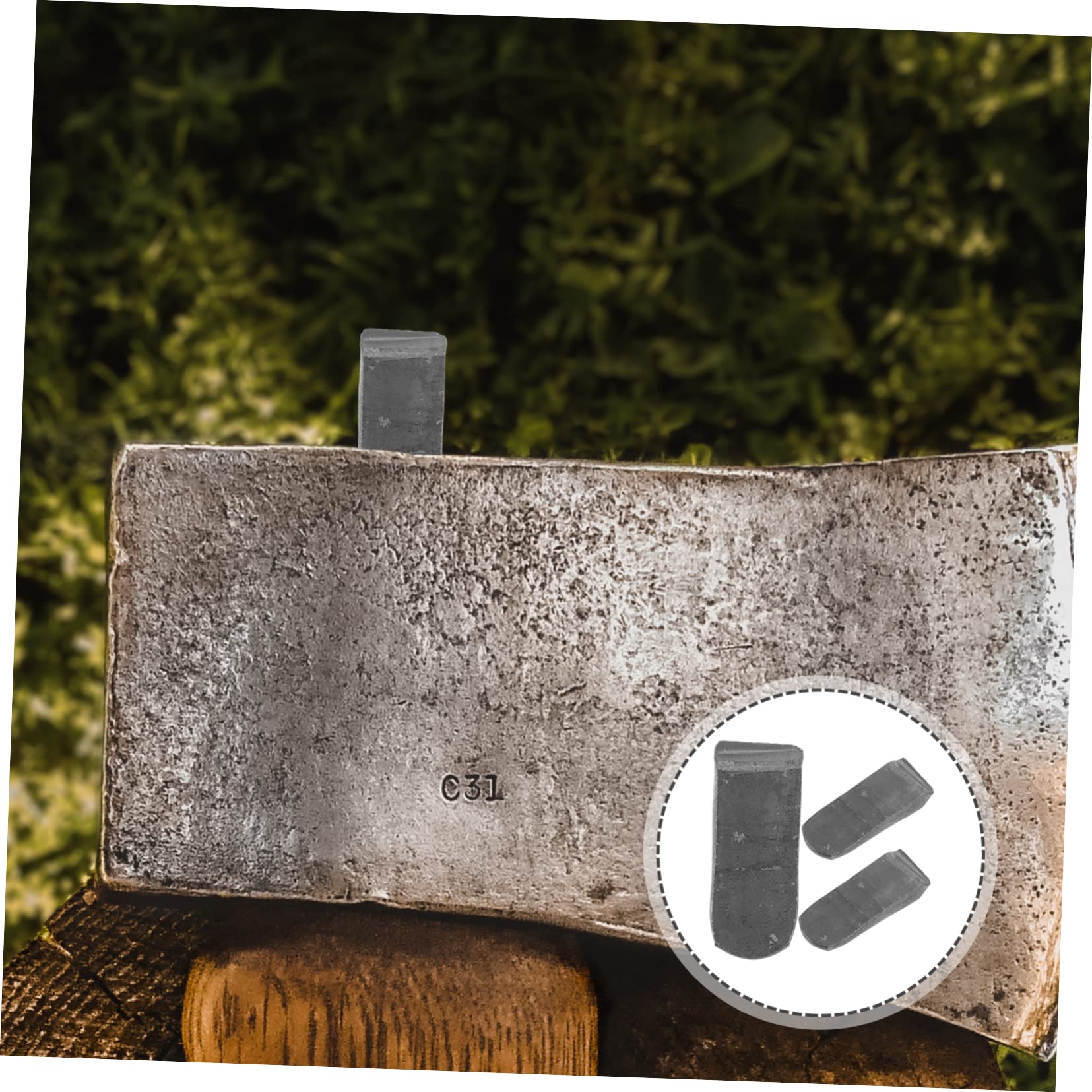 OFFSCH Hammer Ax Tool Accessory 3 Pack Iron Wedges Small Hammer Handle Wedges