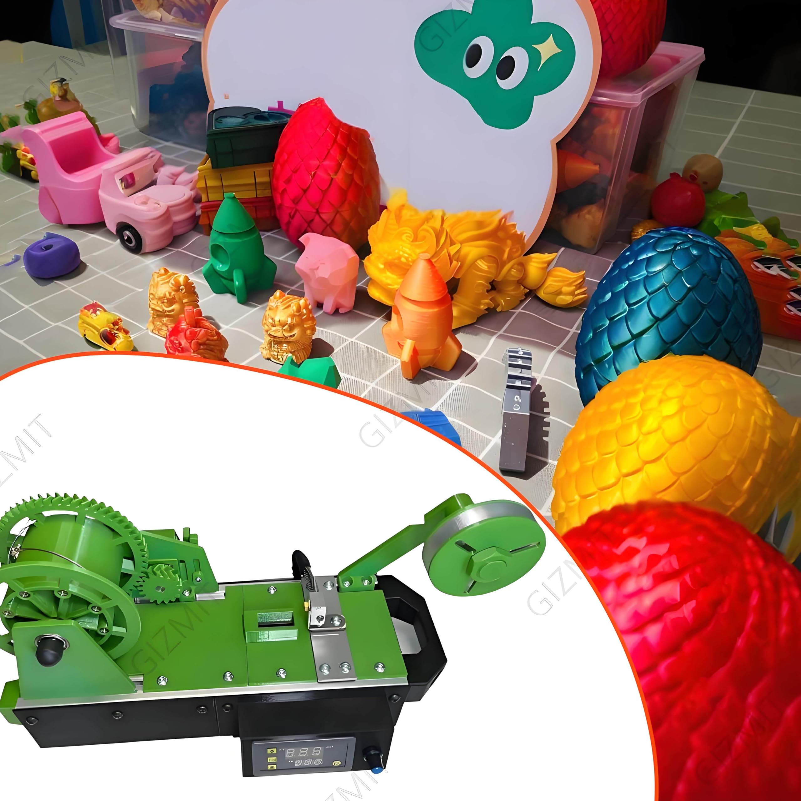 Riciclatore di Bottiglie Stampato in 3D, filamento di Bottiglie di plastica pultruse, estrusori per Stampante 3D con Display Digitale, Temperatura e velocità Regolabili, per Famiglie Green