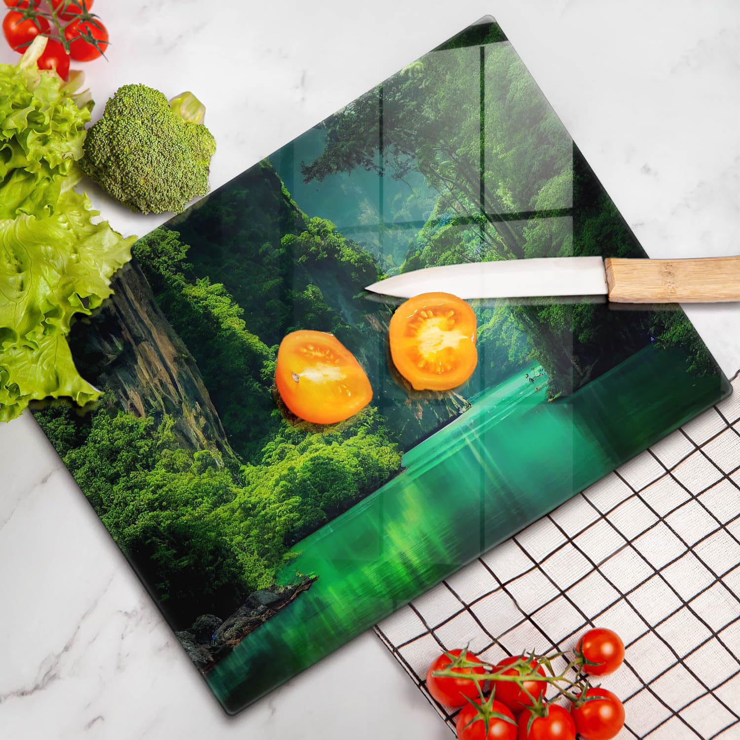 Tabla de cortar | Verde | Superficie impresa