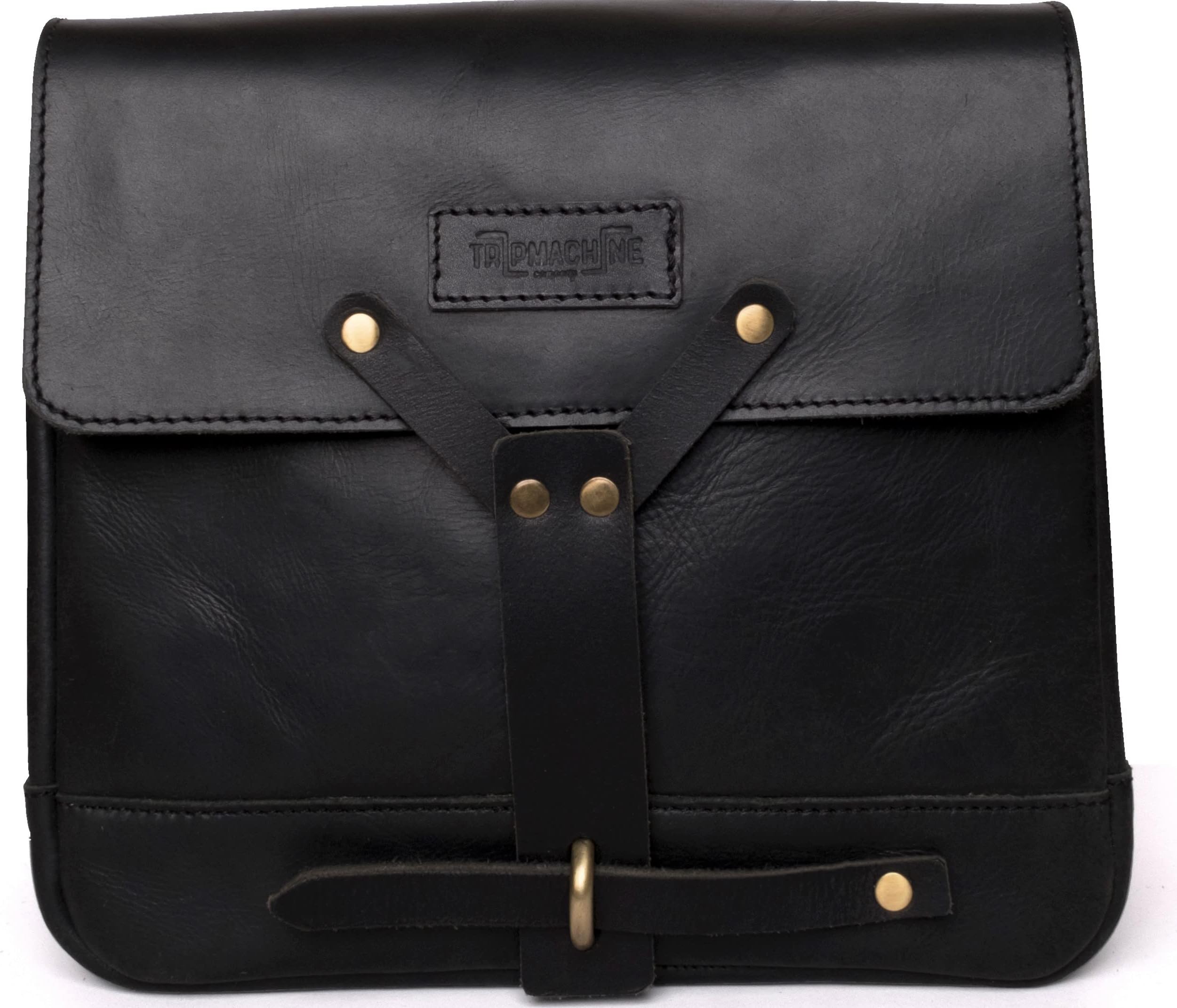 - Trip Machine Company Genuine Leather Motorcycle Mount Small Saddlebag | Unisex Messenger Bag for Phone, Wallet & Sunglasses | Cross Bodybag | Shoulder Satchel Bag