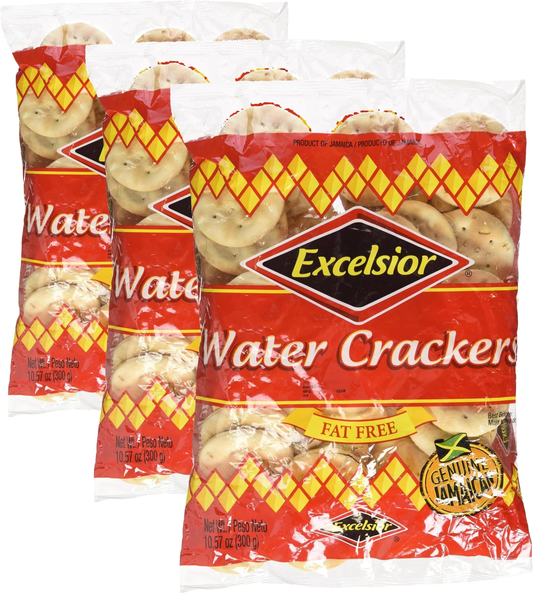 Excelsior Water Crackers, 10.58 Ounce, (Packaging May Vary), (Pack of 3)