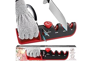 4-in-1 Knife Sharpener for All Your Kitchen Needs