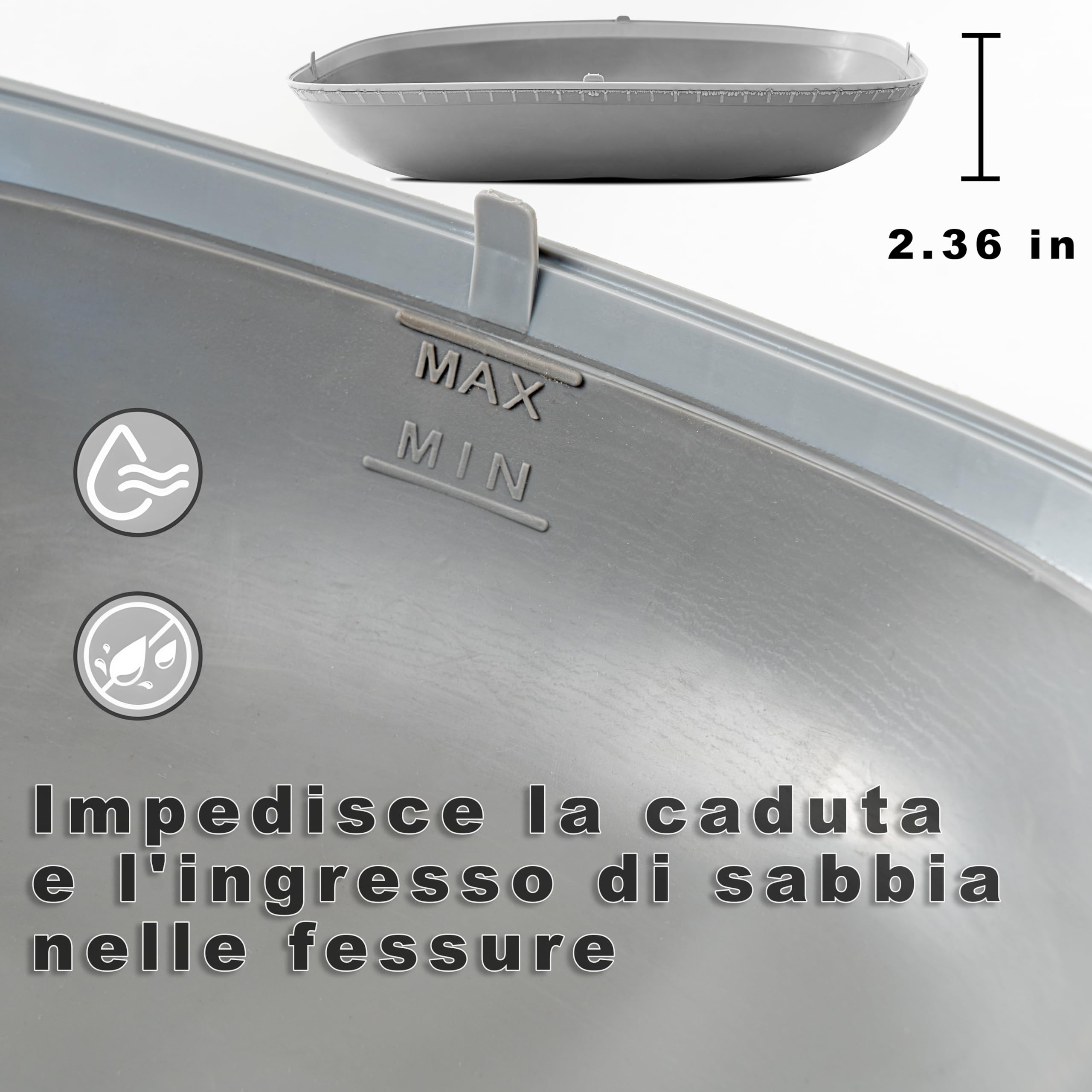 Silicone Tappetino Lettiera Gatto, Tappetino Igienico per Gatti Impermeabile Antiscivolo, Può Essere Utilizzato Come Sostituto del Pavimento in Silicone Autopulente per Lettiere per Gatti