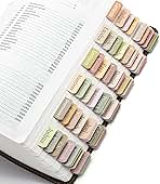 Mr. Pen- Bible Tabs, 75 Boho Theme Laminated Tabs for Women and Men, Study Bible Index, Book Labels