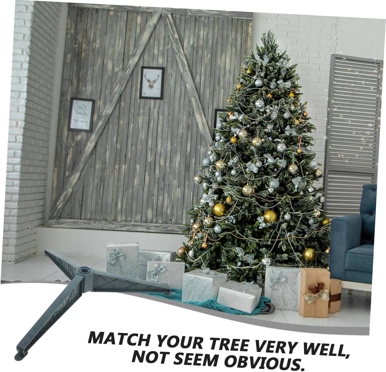 Christmas Tree Stand Stable Bracket for Artificial Trees Base Easy Installation for Home Xmas Decor