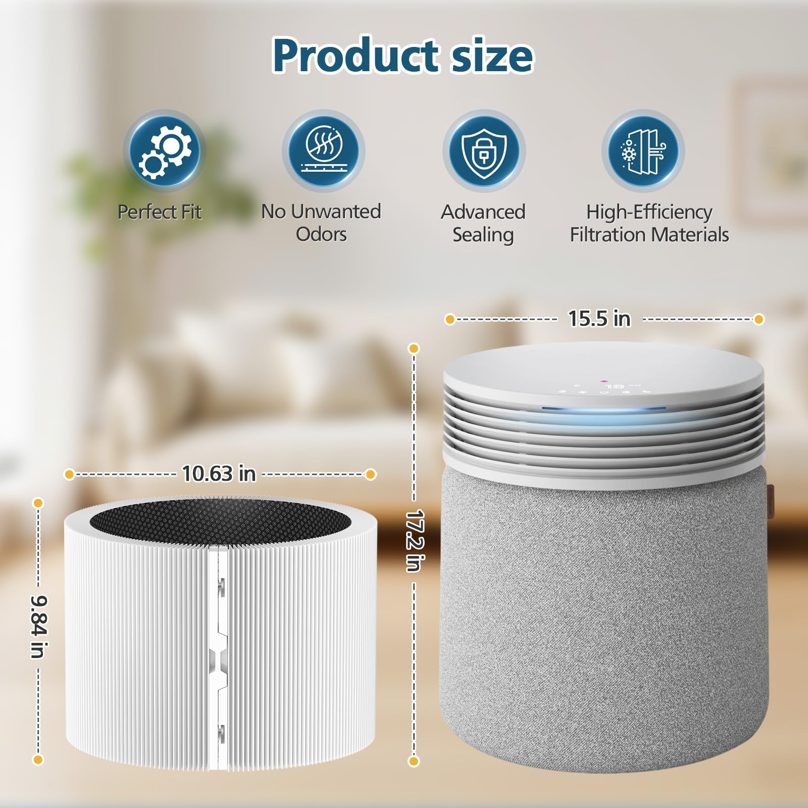 Amazon.co.jp: BLUEAIR Blue Signature 大型モデル空気清浄機用交換用 