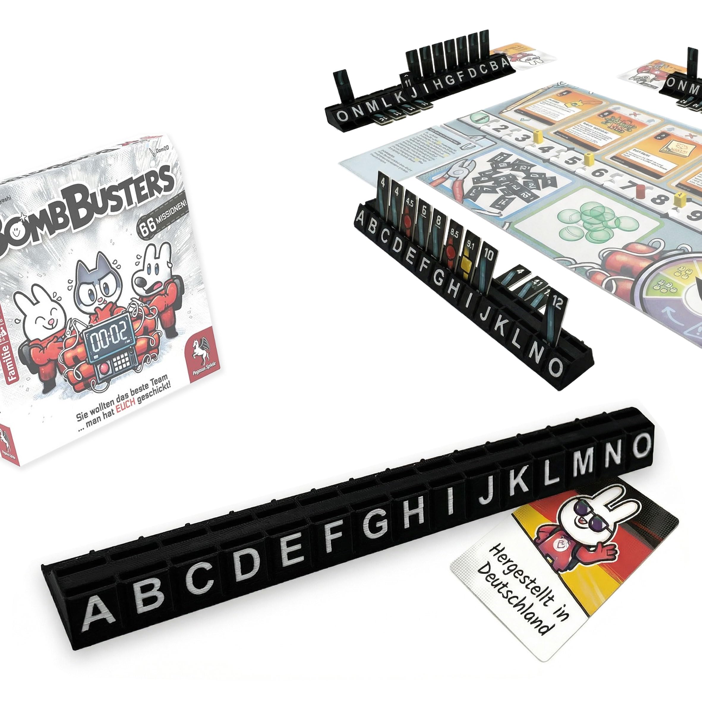 Kabelhalter passend für Bomb Busters – 5 Stück Organizer für Kabelplättchen – Kompatibel mit Spiel des Jahres 2025 - Praktisches Erweiterungs-Upgrade