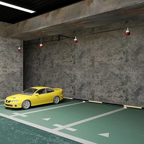 Miniatura 4 de CHICHOME Papel de contacto de hormigón sintético gris pardo de 30 x 236 pulgadas, encimeras de despegar y pegar, papel tapiz texturizado extraíble,