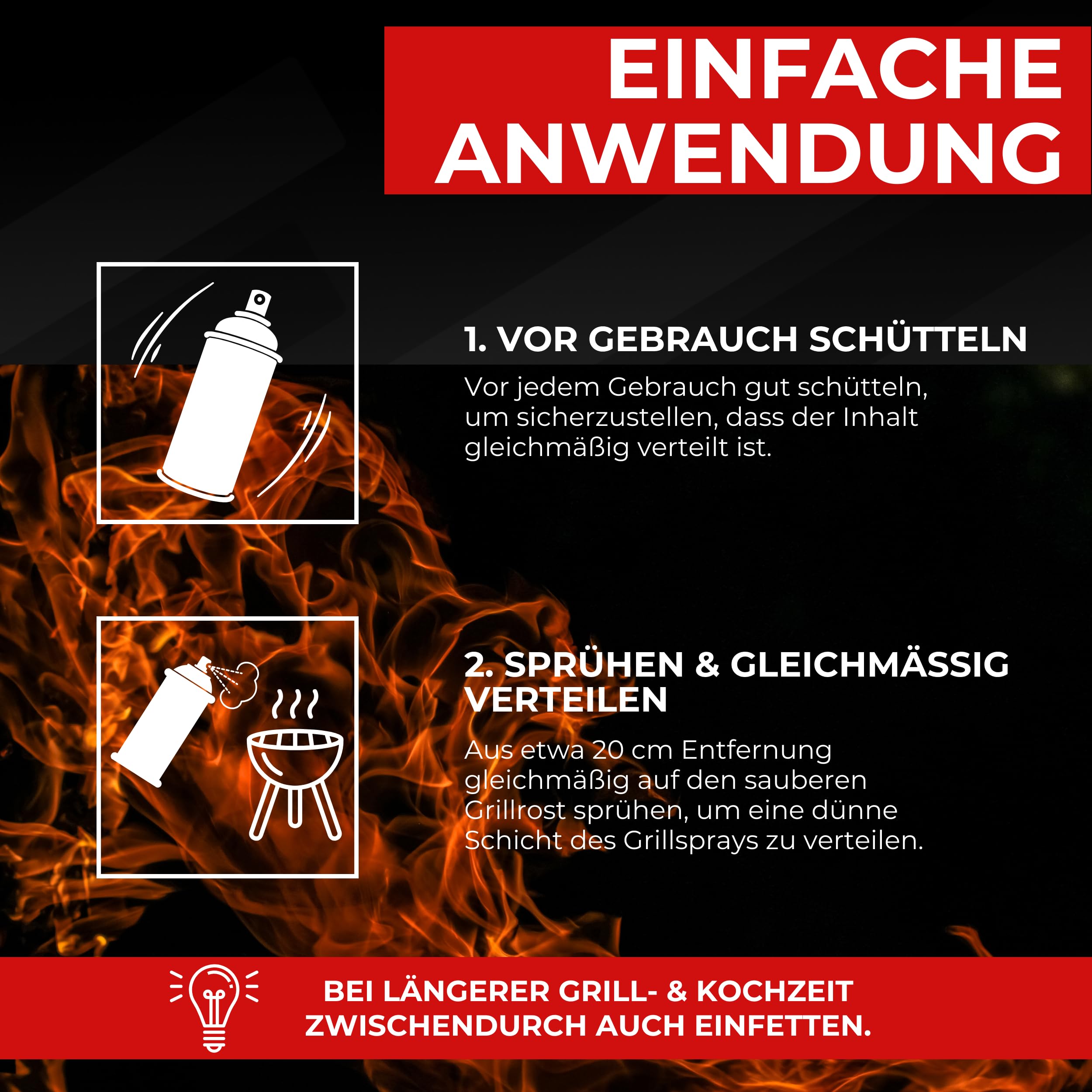 BRESTOL® Trennspray Grill 4x 200 ml - Grillspray mit Antihaftbeschichtung, Trennfett, Vegan, Antihaftspray für BBQ, Pfanne, Ofen & Backformen – geschmacksneutral & ideal für fettfreies Braten & Backen