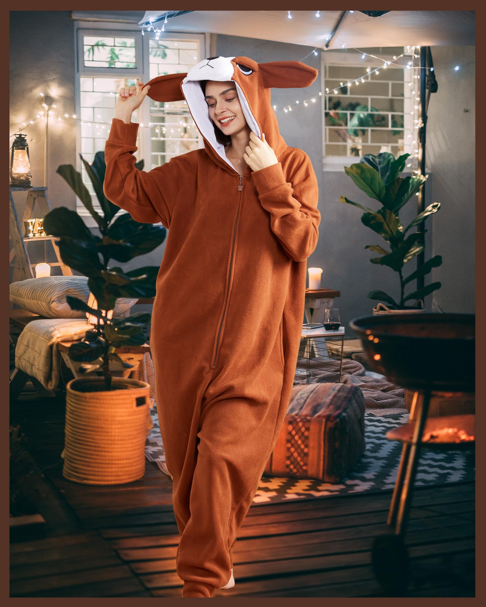 Mameluco unisex para perro, para adultos, Halloween, animales, cosplay, pijama, disfraz de fiesta, ropa de dormir de una pieza