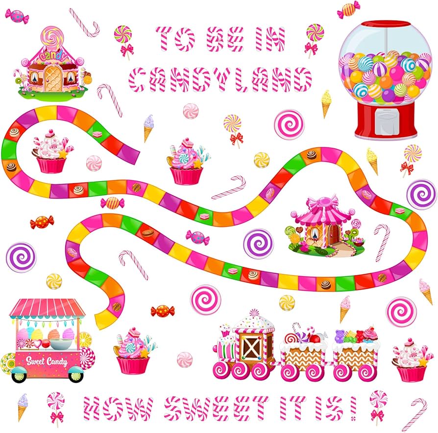 Amazon.com : Outus Candyland Ice Cream Bulletin Board Decor Set Classroom Decoration Candy Land Ice Cream Cutout with Glue Points for Candy Birthday Party Classroom School Office Supply Halloween Decor (Candyland) : amazon-com-outus-candyland-ice-cream-bulletin-board-decor-set-classroom-decoration-candy-land-ice-cream-cutout-with-glue-points-for-candy-birthday-party-classroom-school-office-supply-halloween-decor-candyland