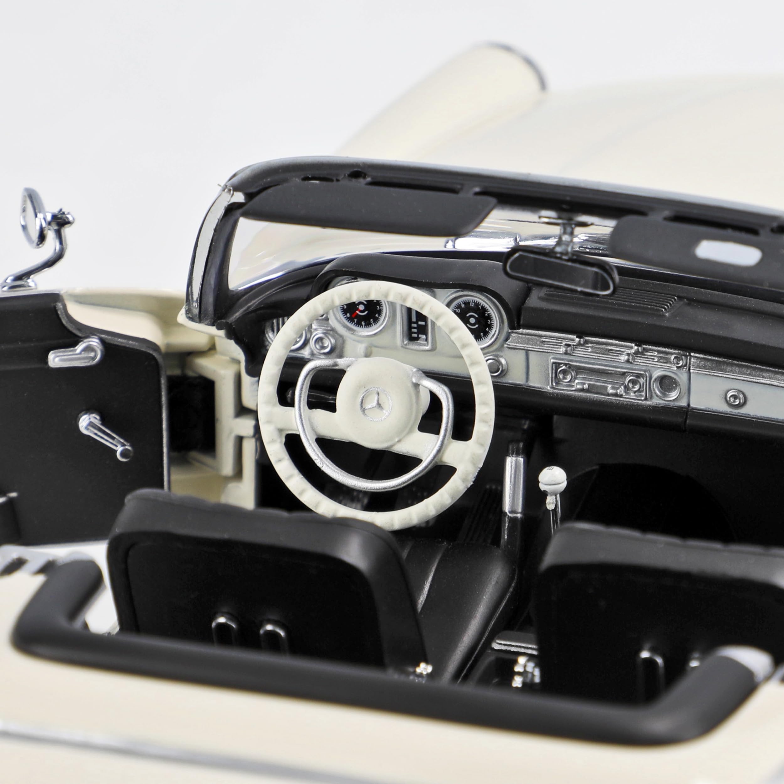 Mercedes-B 230SL Pagode Roadster Weiss DB090 W113 1963-1971 1/18 Norev Modell Auto