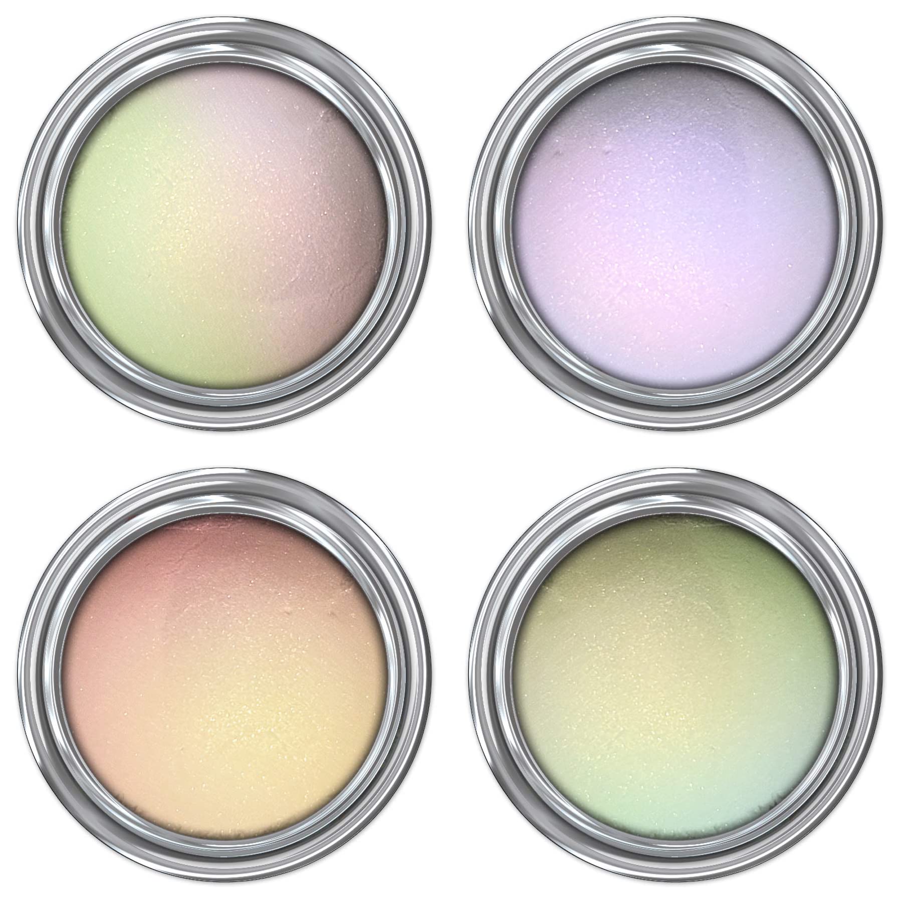 Concrete Minerals White MultiChrome Eyeshadow, Intense Color Shifting, Longer-Lasting With No Creasing, 100% Vegan and Cruelty Free, Handmade in USA, 6 Grams Loose Mineral Powder (Pixie Dust)
