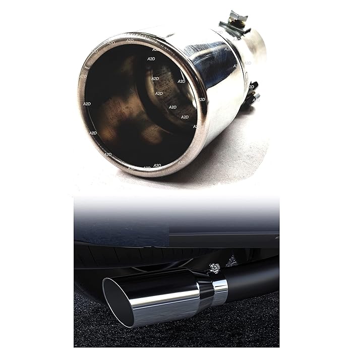 Buy A2D® 15779. A2D® Stainless Steel Metal Car Silencer Exhaust Muffler