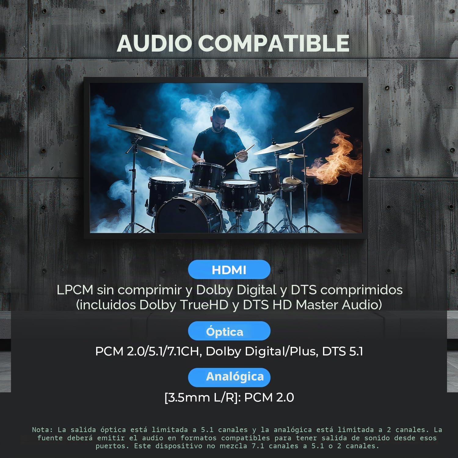 OREI Conmutador de matriz HDMI 4K 4 x 2, conmutador 18G UltraHD con arco soporta hasta 4K @ 60Hz y control remoto IR 1080P - Selección completa de matriz