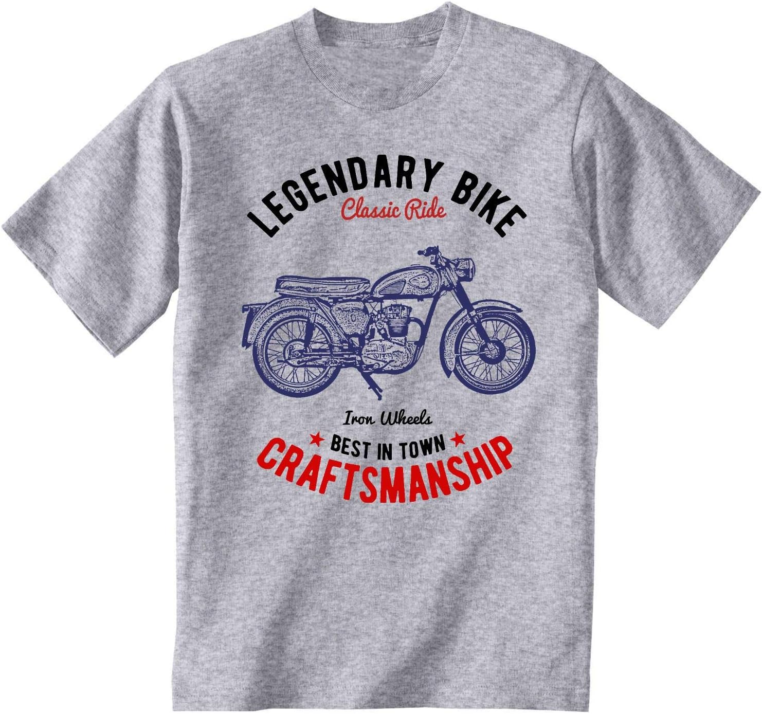 TEESANDENGINESMen's BSA c15 Legendary Bike Grey T-Shirt