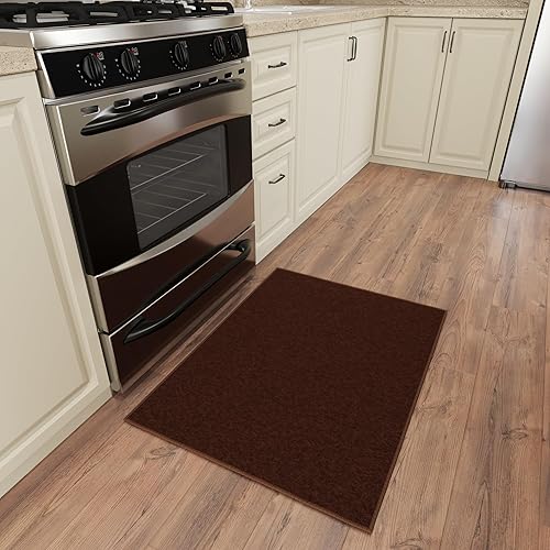 Miniatura 145 de Sweet Home Stores Alfombra lavable antideslizante con parte trasera de goma para cocina, pasillos, baño, entrada, dormitorio, 2 pies 3 pulgadas x 3