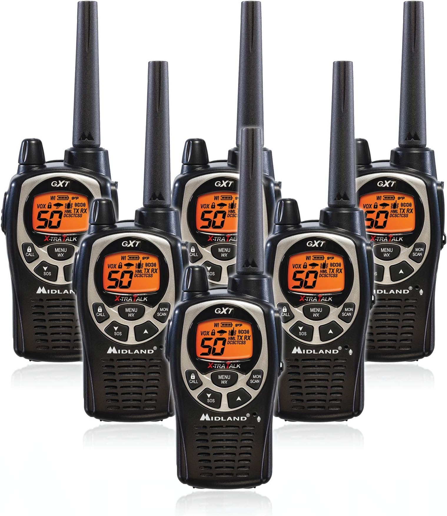 6 Pack of ICF4001 UHF Two Way Radios May Require