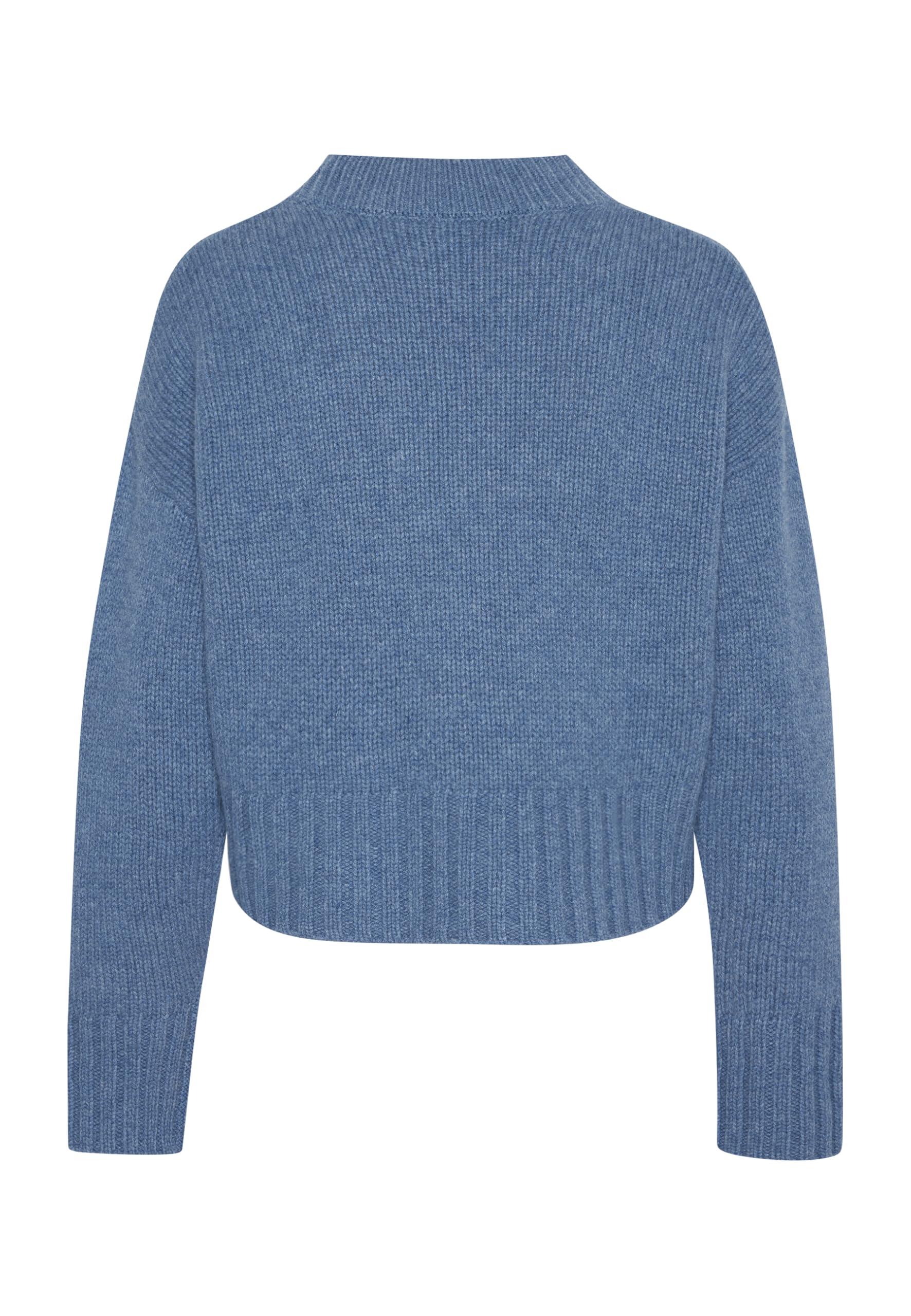 Style & Republic Damen V-Neck kurzer Cardigan aus 90% Merinowolle & 10% Kaschmir – Deine kuschelige Kaschmirblend Premium Langarm-Strickjacke für stilvolle Herbst- & Wintertage