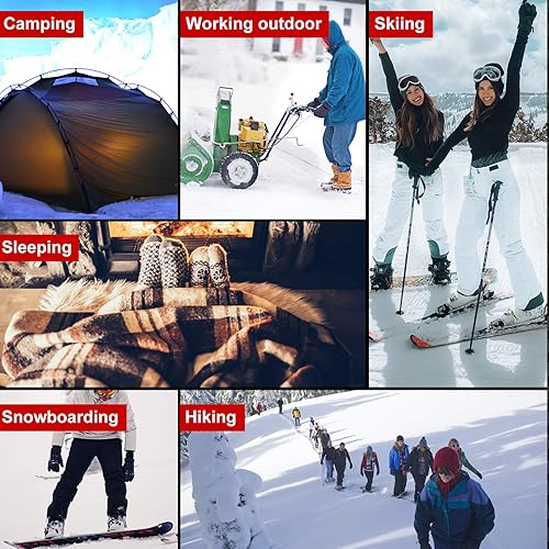 Miniatura 7 de Socks Daze Paquete de 12 calcetines térmicos cálidos de invierno para hombre para mujer, calcetines gruesos con aislamiento térmico para senderismo,