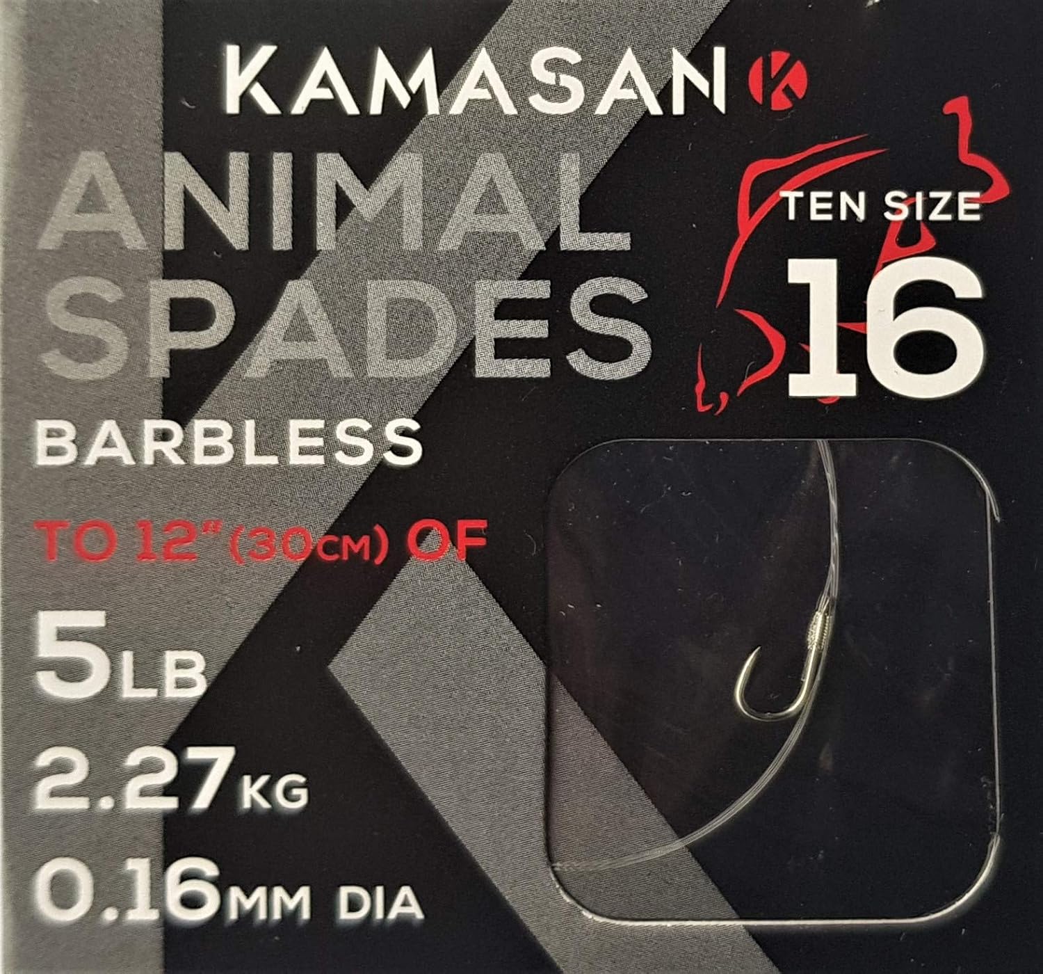 KAMASAN ANIMAL FISHING HOOKS TO NYLON SPADES COARSE TACKLE Amazon.co