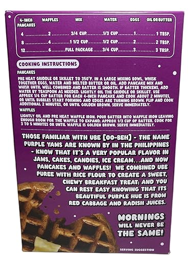 Miniatura 2 de Trader Joe's Ube Mochi - Mezcla para panqueques y waffles (paquete de 3)