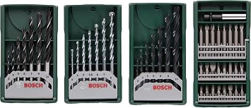 Bosch Professional Accessories X-line Mini 3+1 Set Wood Stone Metal Drill Bit 2607017071