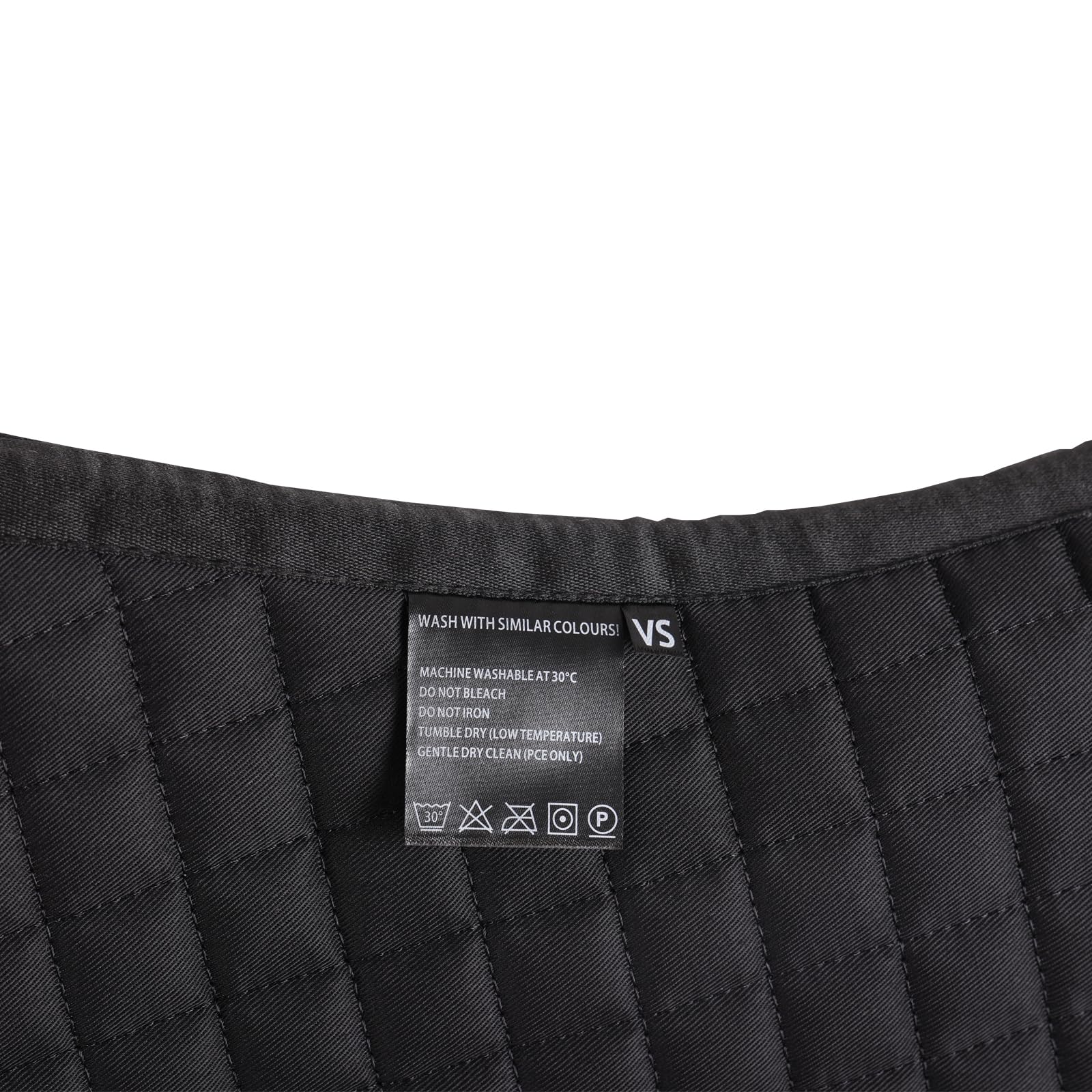 Tapis de selle de saut anglais GP universel en coton noir VSS