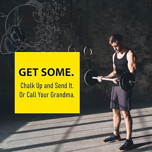 Miniatura 8 de Death Grip Doom Stone Orb - Bola de tiza recargable, 2 onzas, 100% carbonato de magnesio, escalada en roca, gimnasio, tiza de gimnasia,
