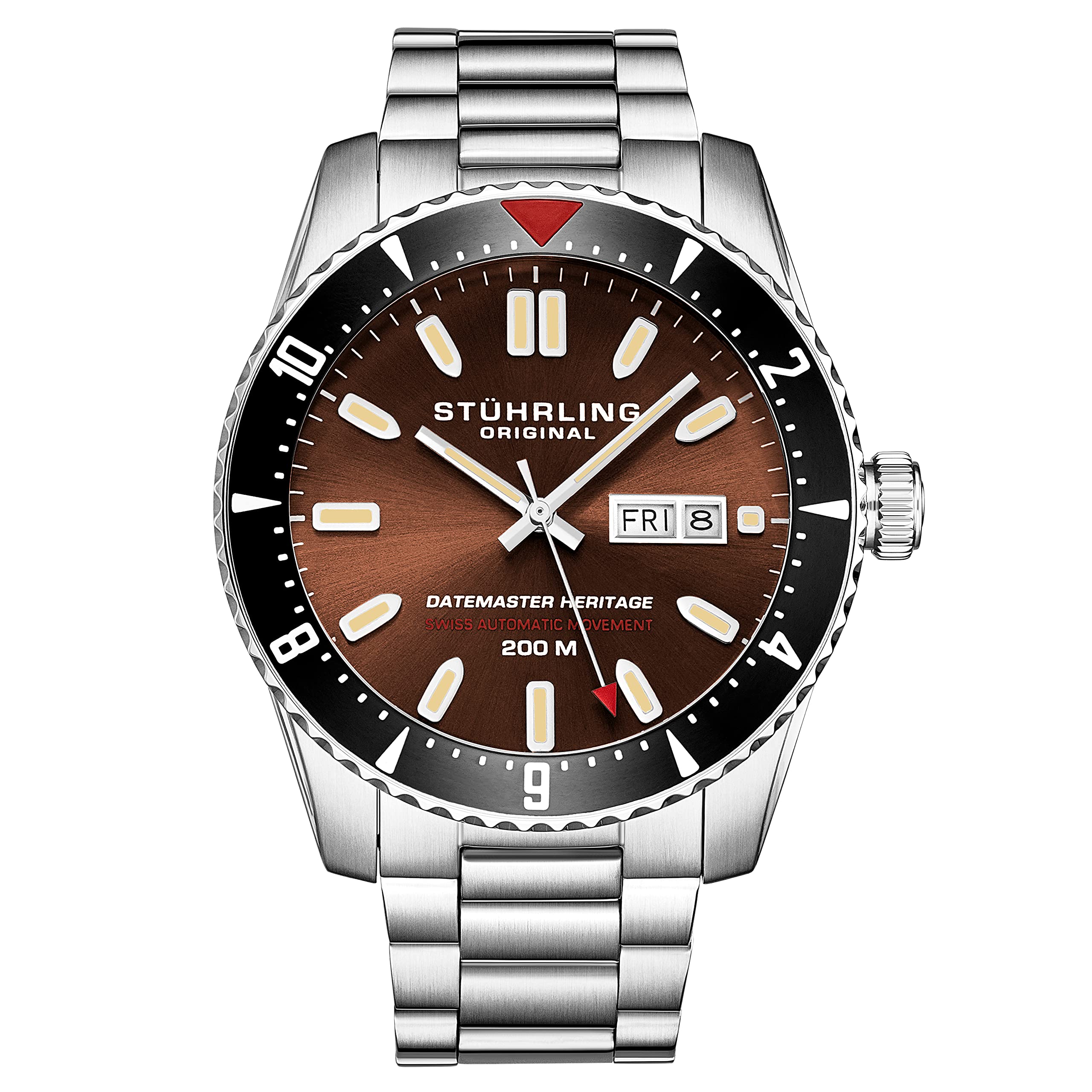 Swiss Automatic Datemaster Heritage 1004 44mm Watch, Brown, Datemaster Heritage (B09BWZY9N1) Amazon Price History, Amazon Price Tracker