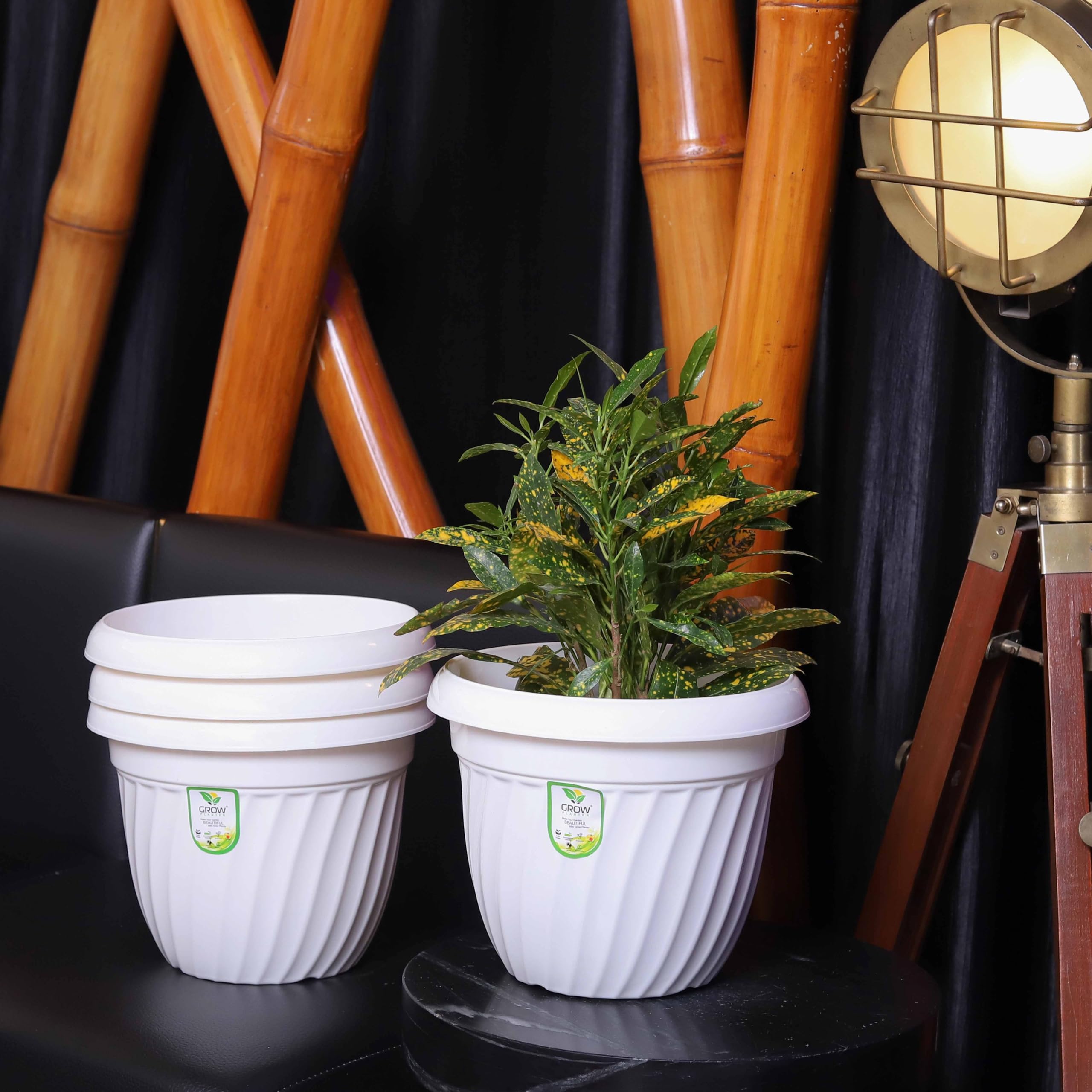 See full amazon price history chart for Grow Planter 12 inches Jimmy Flower Gamla Pot for Home Planters, Terrace, Garden Etc Suitable for Home Indoor & Outdoor Gardening Plants (White-Pack of 4) Grow Planter 12 inches Jimmy Flower Gamla Pot for Home Planters, Terrace, Garden Etc Suitable for Home Indoor & Outdoor Gardening Plants (White-Pack of 4) (B0D2TF8TK4) Amazon Price History, Amazon Price Tracker