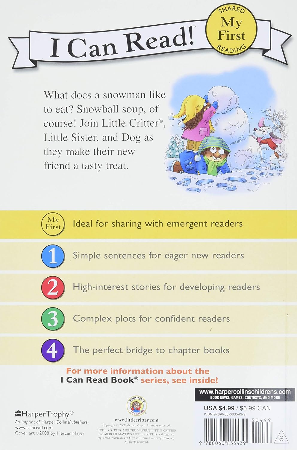 Little Critter: Snowball Soup: A Beloved Winter Story for Children (Ages 4-8) image 2