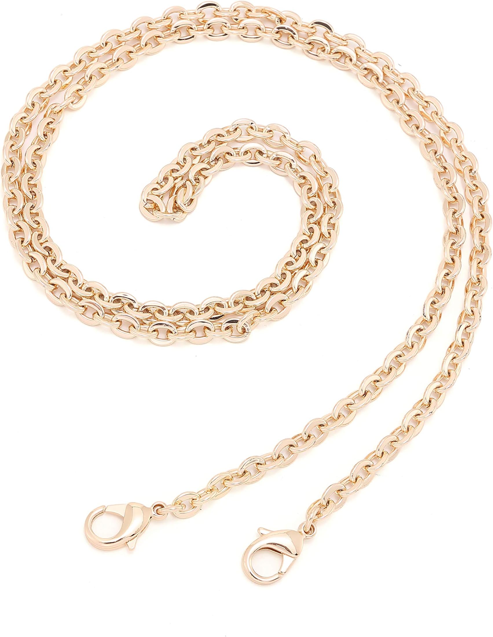 Classic DIY Cross Body Chain Strap for Small Bags Pochette Mini NM Eva Toiletry Pouch 26 19 (Bag's gold chain I 120cm)