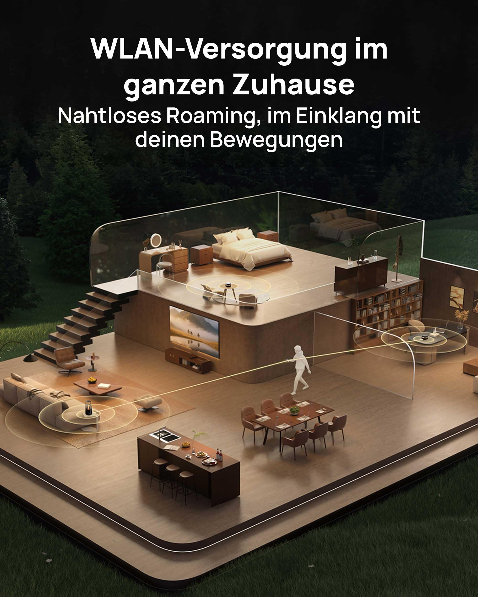 HUAWEI WiFi Mesh X3 Pro Suite Router, Dual-Band Wi-Fi 7 BE 3600, nahtloses Roaming, einfache Einrichtung, Kindersicherung, Für 3–4 Zimmer, Keine DSL-Funktion, Gaming, 30 Monate Garantie