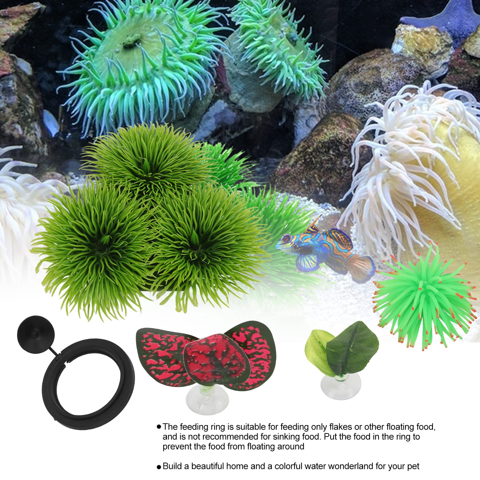 Genérico Hangmat voor Betta, drijvend, gemaakt met 3D-print, accessoires voor aquaria, zout- en zoetwateraquaria, schildpadden en garnalen