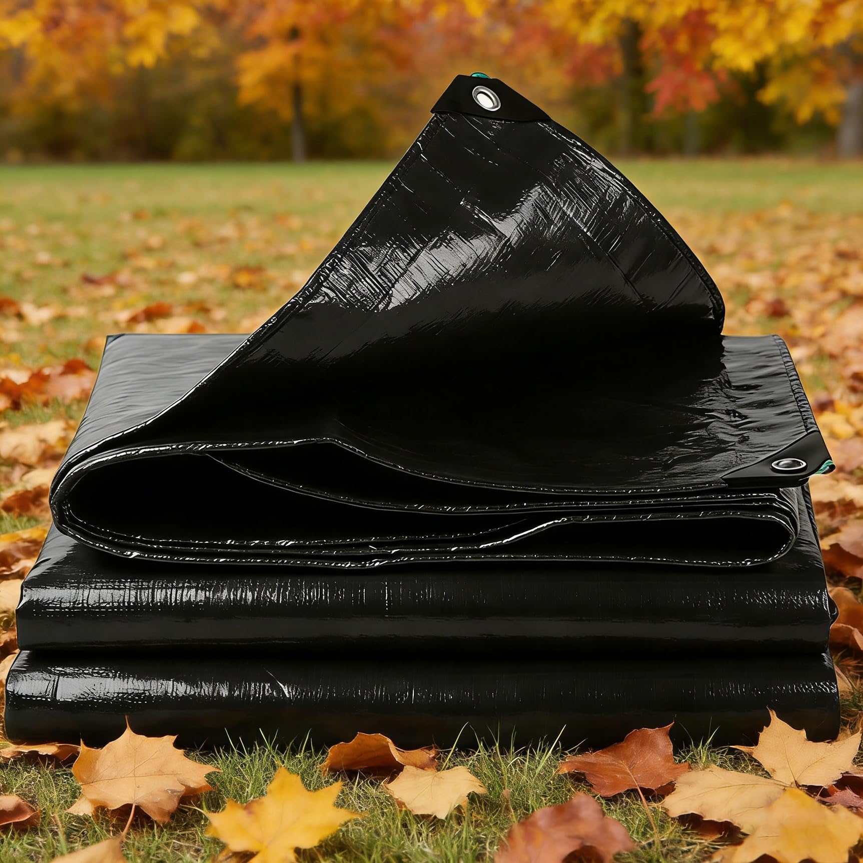 Lona protectora con argollas antidesgarro y aislamiento ultravioleta para camping y jardin