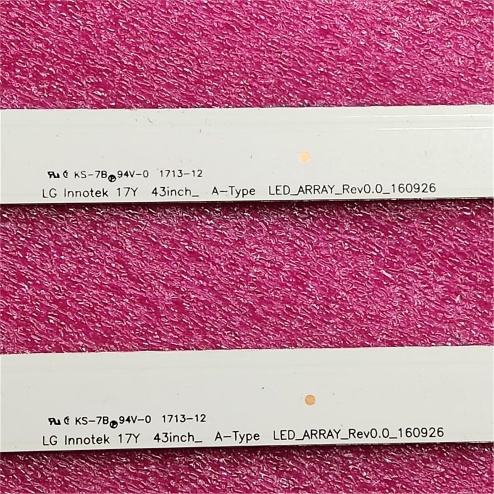 Striscia di retroilluminazione a LED da 3 Pezzi Compatibile for 43UK6300PLB 43UJ634V 43LJ61_FHD_L 43UJ651V 43UJ561V 43UJ701V 43UK6200 43UJ630V 43UJ635V 43LJ624V (Color : 2 Set)
