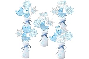 Winter Snowflake Baby Shower Decorations Boy