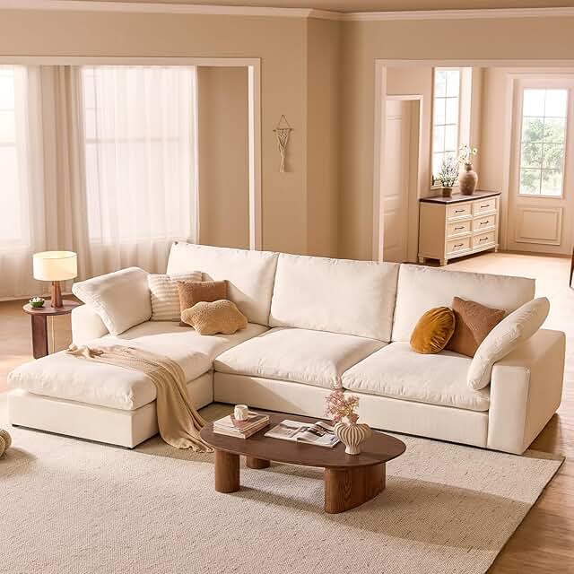 Cloud Modular Sectional Sofa Oversized Cloud Couch with Deep Seat Modern...
