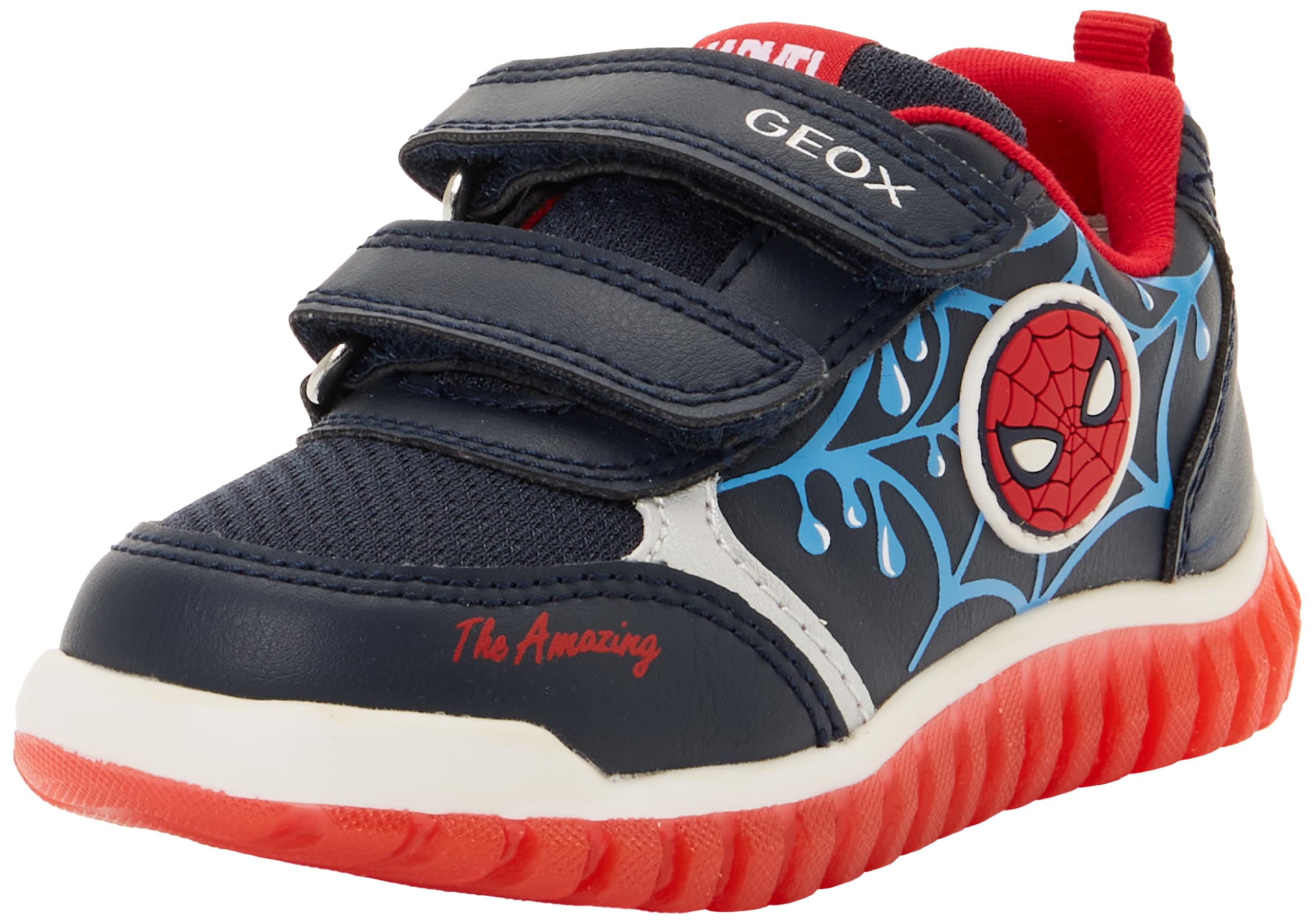Geox B LIGHTYLOO Boy C Trainers, Navy/Azure, 25 EU
