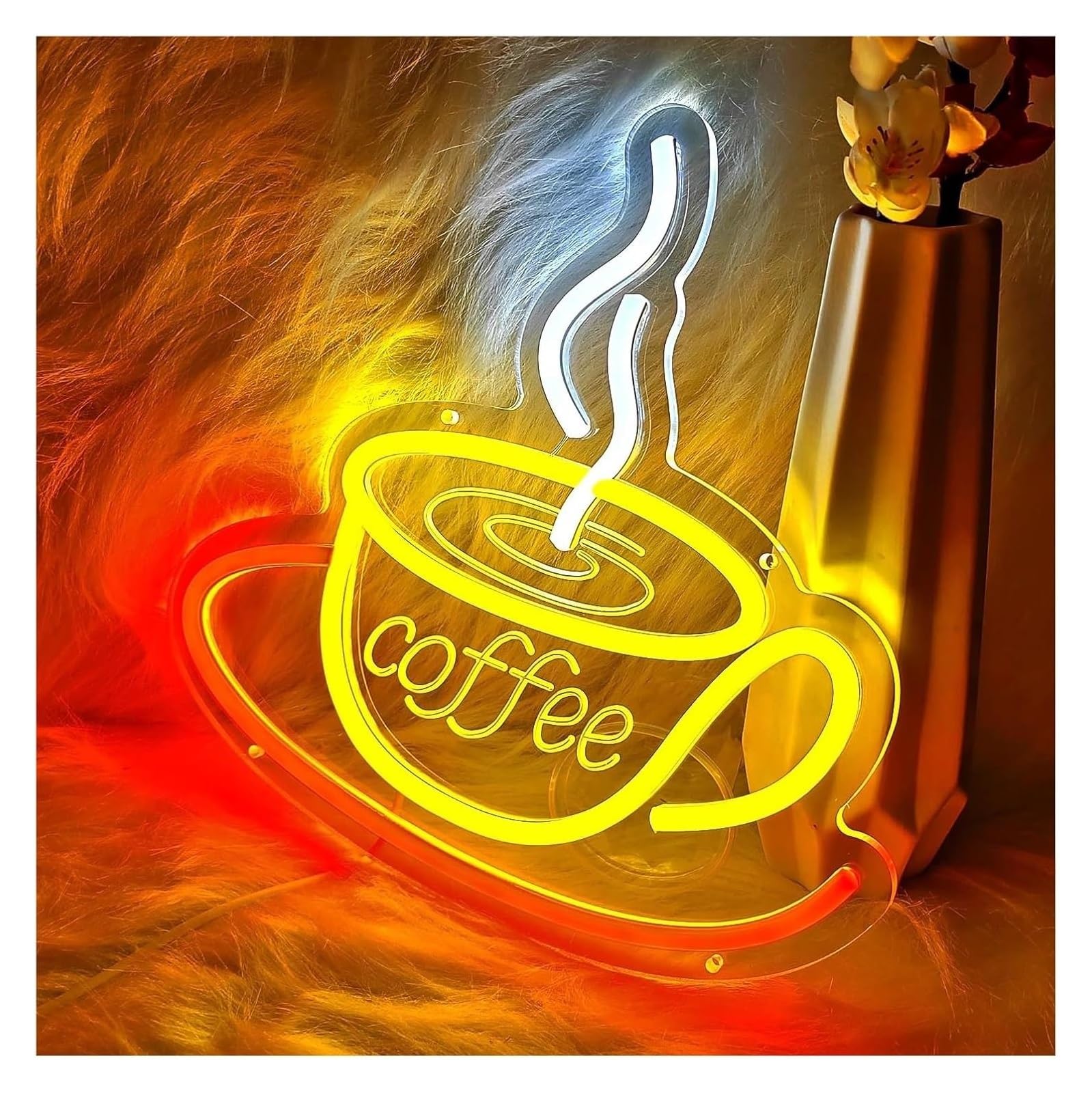 Luce al neon Luce notturna in acrilico a potenza variabile al neon per caffè