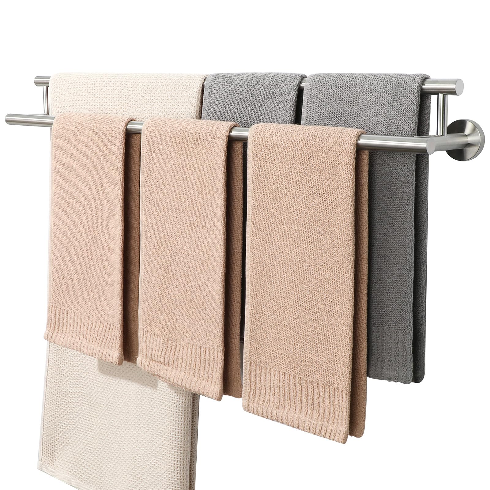 Alise Doppel-Handtuchstange, gebürstetes Nickel, 81,3 cm, Handtuchhalter für Badezimmer, Wandmontage, Badezimmer-Handtuchhalter, SUS304 Edelstahl, schnell trocknend, Handtuchhalter für Wände