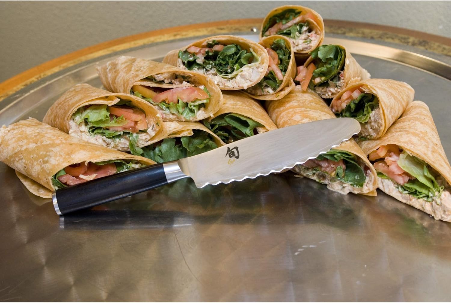 Shun Classic 6-inch Ultimate Utility Versatile, Multifunction Knife with Proprietary VG-MAX Cutting Core and Stainless-Steel Damascus Cladding Handcrafted in Japan by Highly-Skilled, 6 Inch : Home & Kitchen