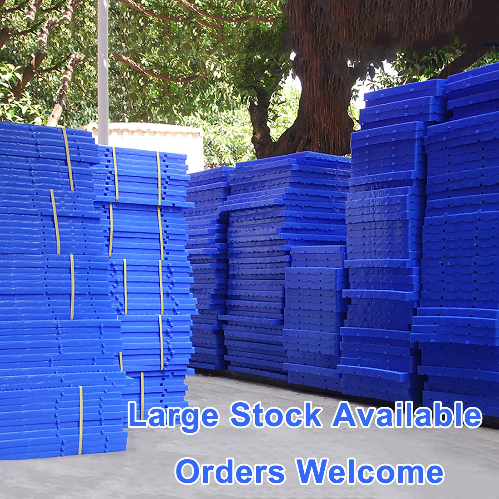 Pallet in Plastica, Bancale Pellet, Griglia di Stoccaggio Impermeabile, Scaffali per Articoli, Pannelli di Polietilene per Pallet per Supermercati, Cucine, Magazzini(100x80x4cm)