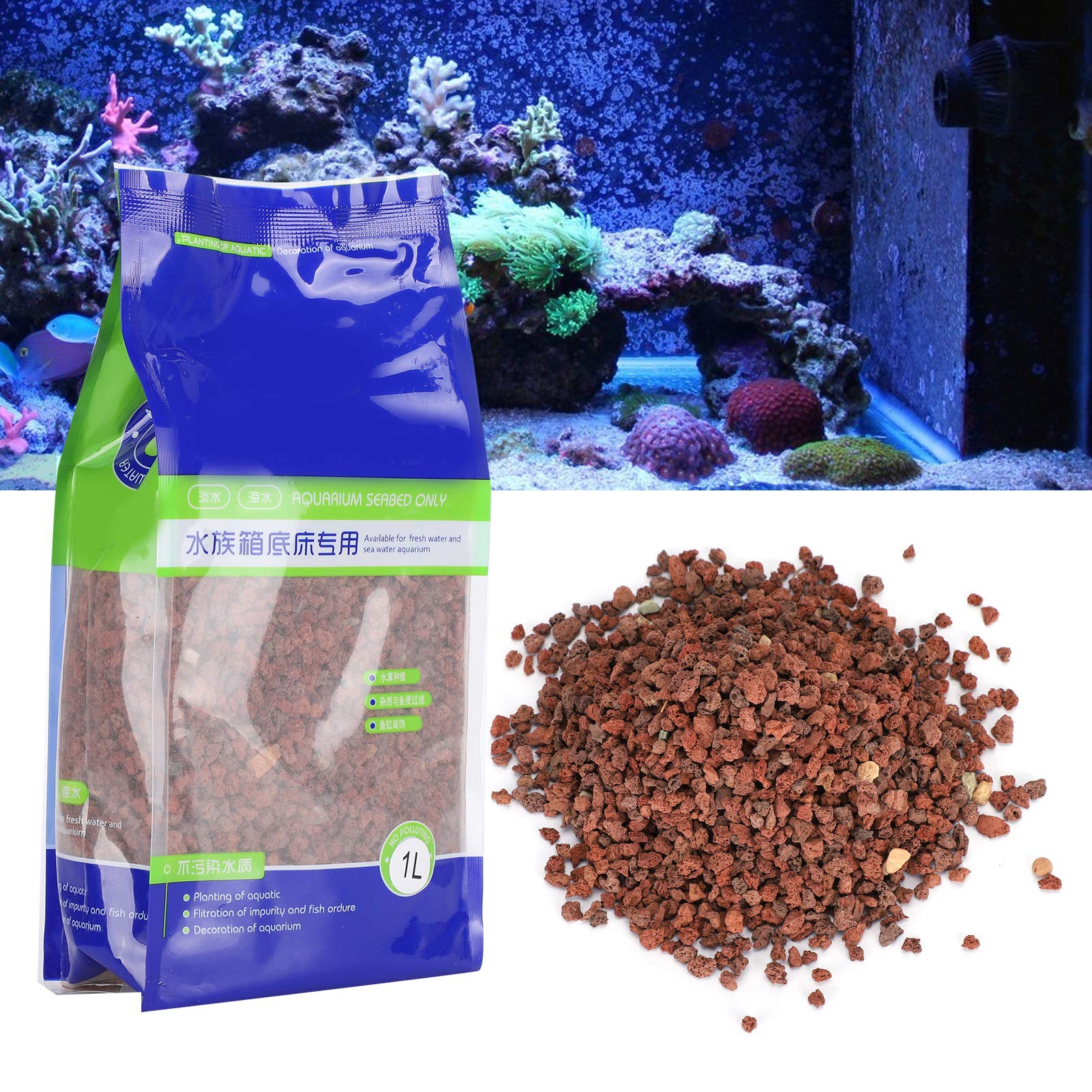 Beeztees Aquariumgrind Decoflint groen Beeztees Aquariumgrind Decoflint groen