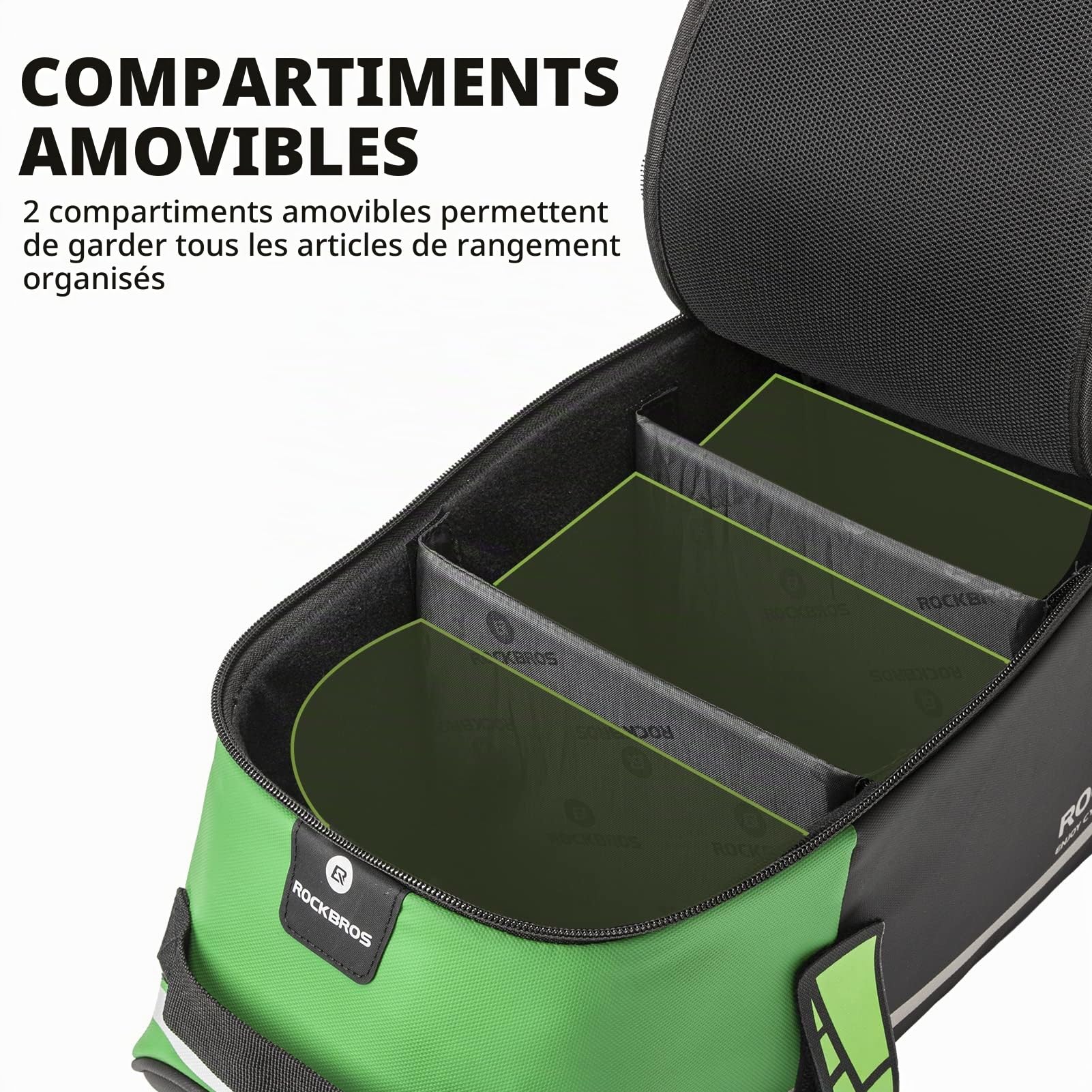 ROCKBROS Sac de transport étanche 9 L Avec housse de pluie et bandoulière Pour VTT