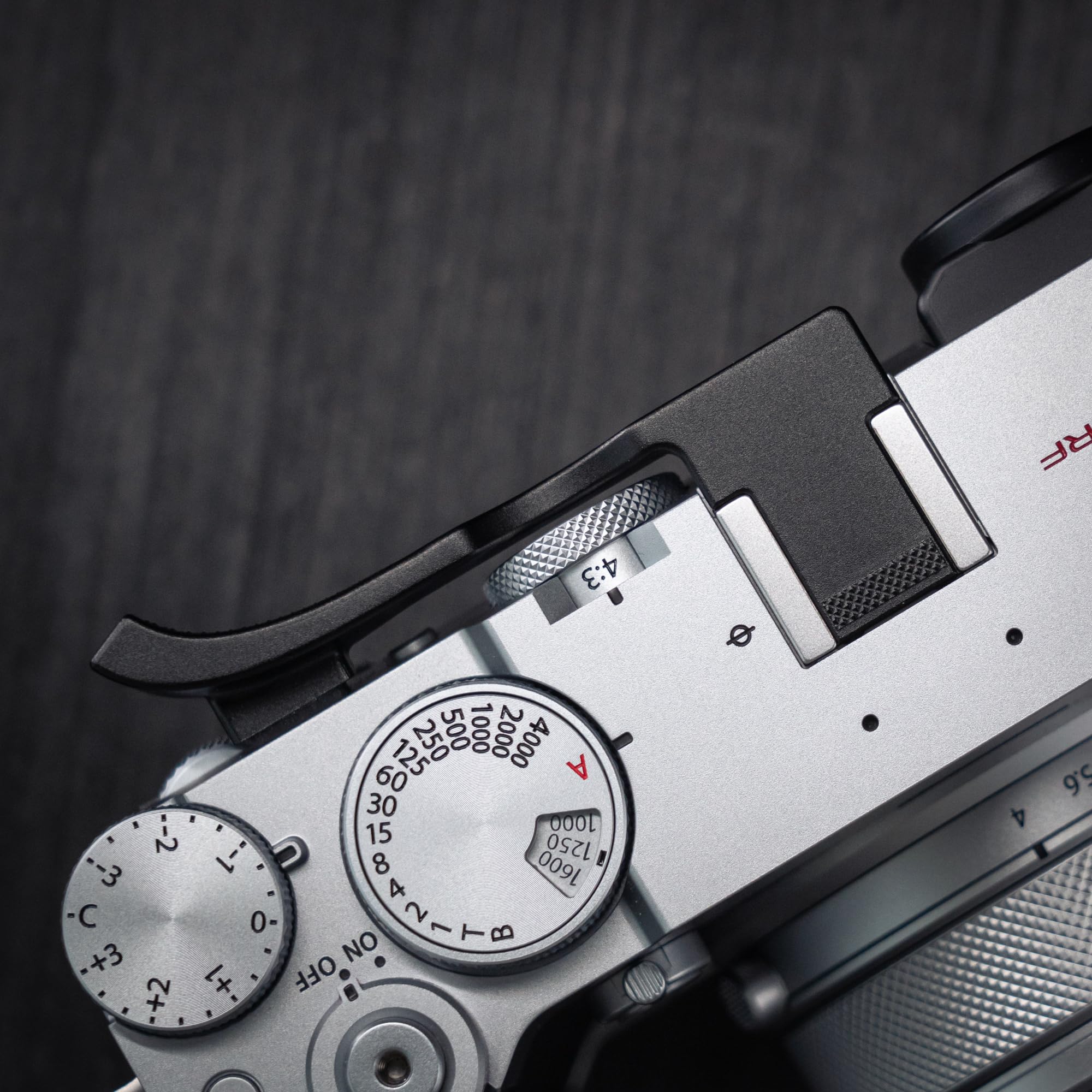 Hot Shoe Thumb Up Finger Grip Handle Metal Anti Slip Suitable for Fuji GFX100RF Camera(Black)