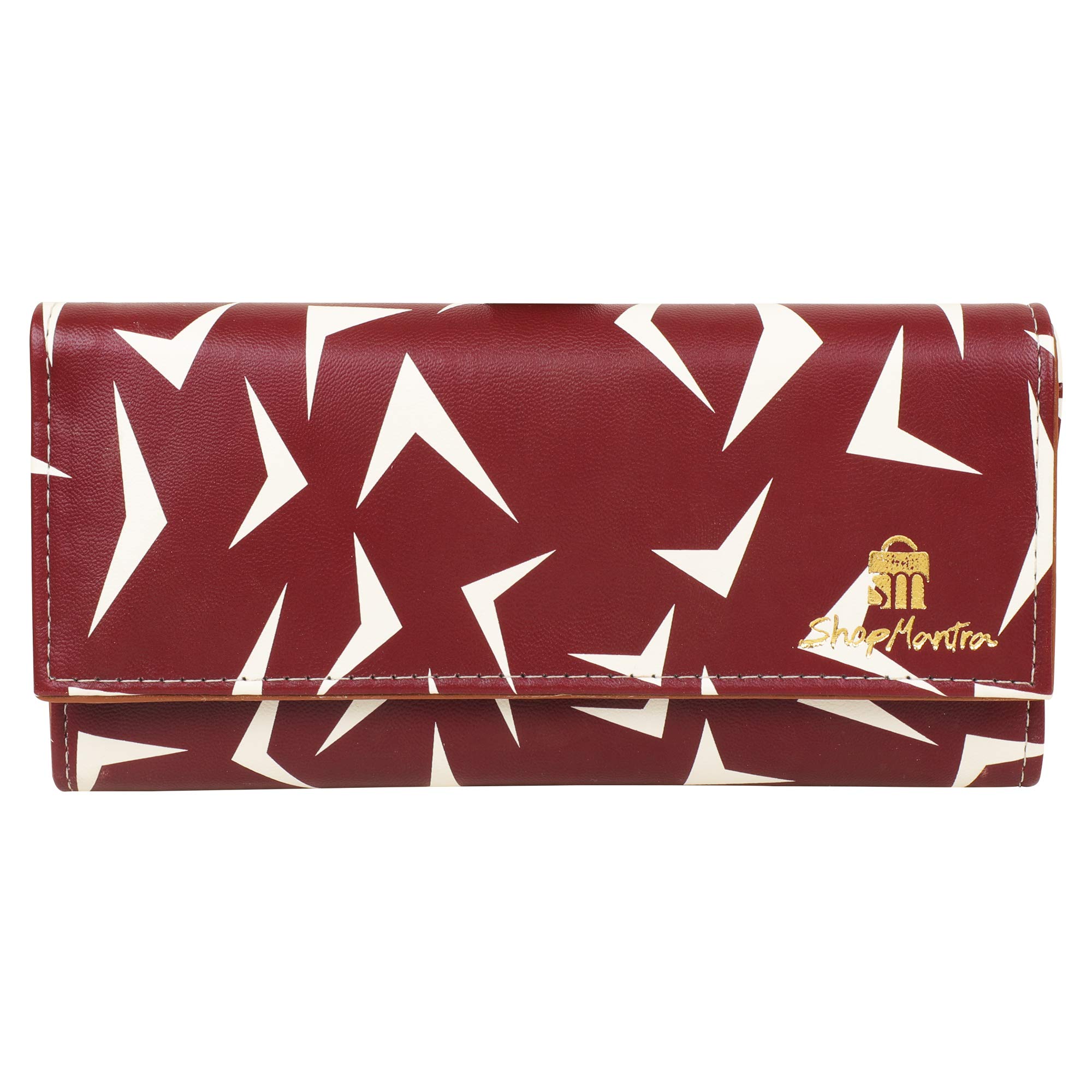 ShopMantra Wallet for Womens | Clutch | Vegan Leather | 11 Cards 1 ID Slot | 2 Notes and 1 Coin Compartment | Magnetic Closure | Maroon (B08Q84KW6J) Amazon Price History, Amazon Price Tracker