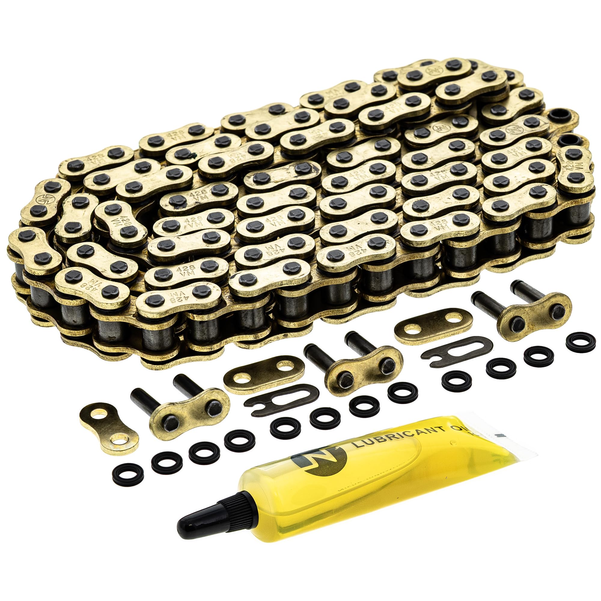 NICHE Gold 428 X-Ring Chain 98 Links with Connecting Master Link