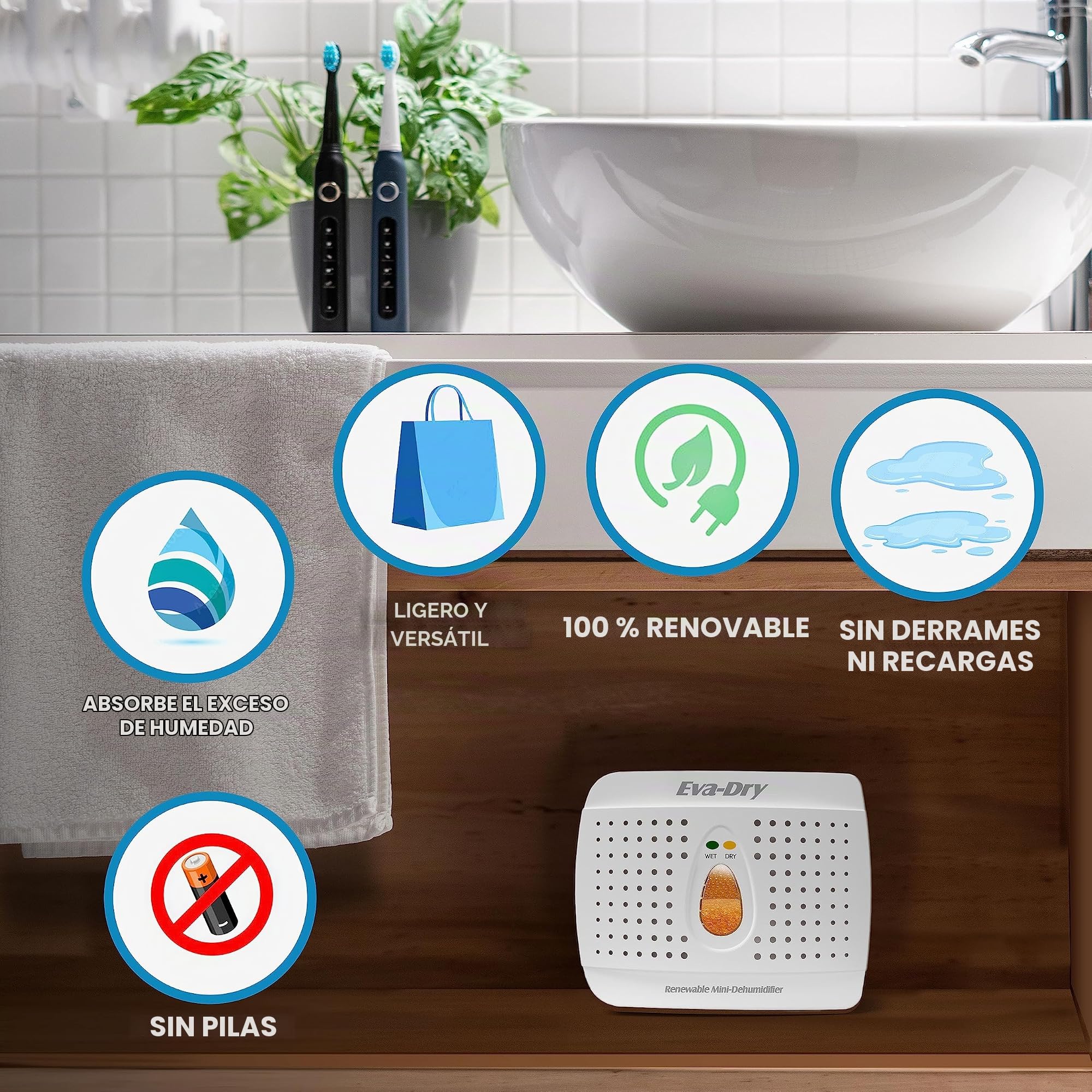 Eva-DryE-333Wireless Dehumidifier-WIRELESS DEHUMIDIFIER